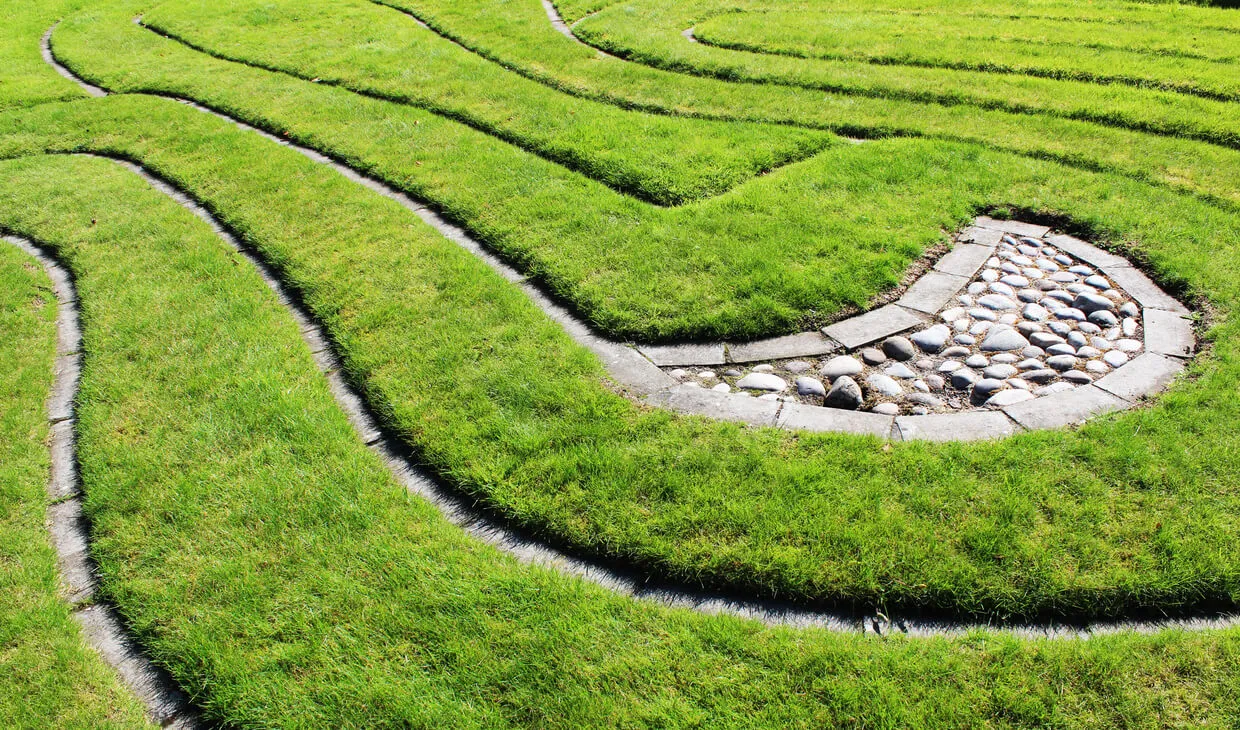 Walking labyrinth in the Garden of Time