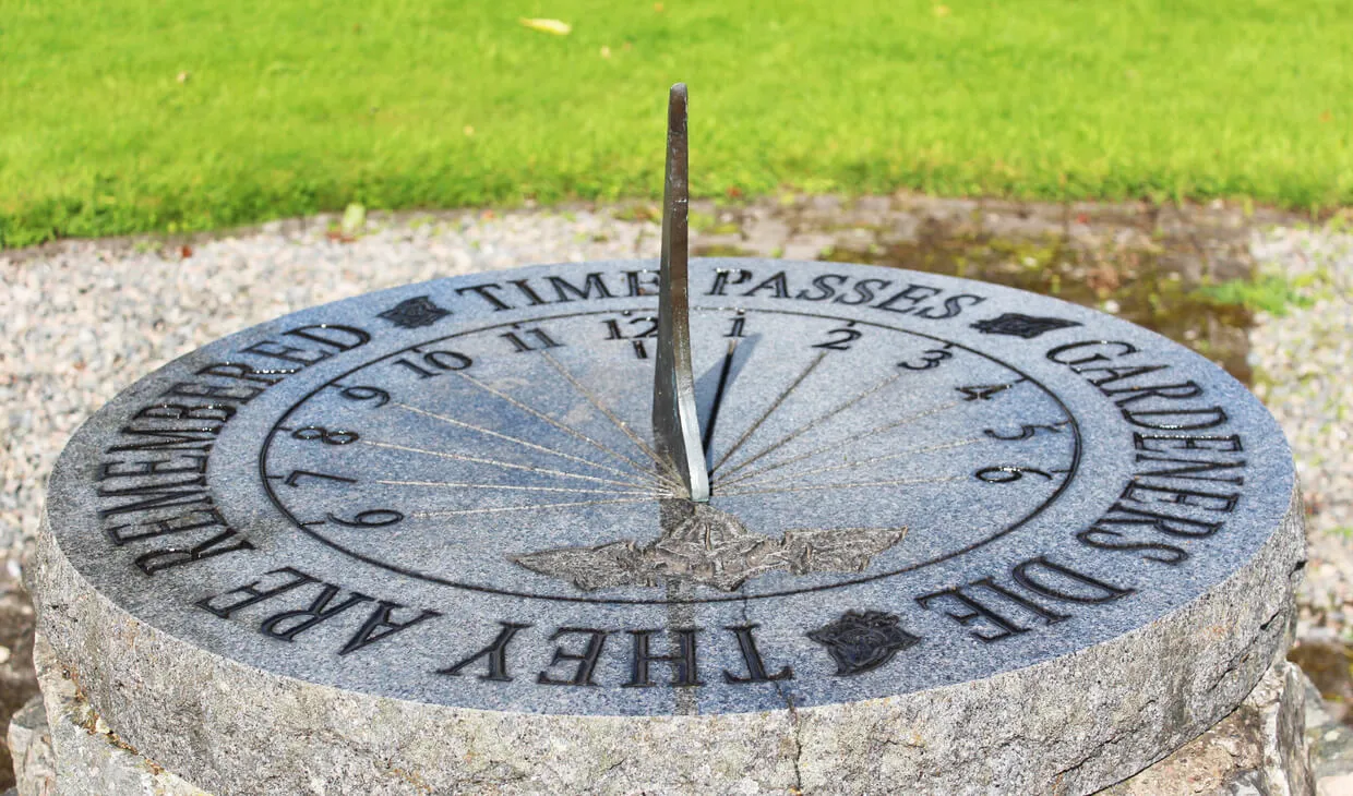 Sundial in the Garden of Time