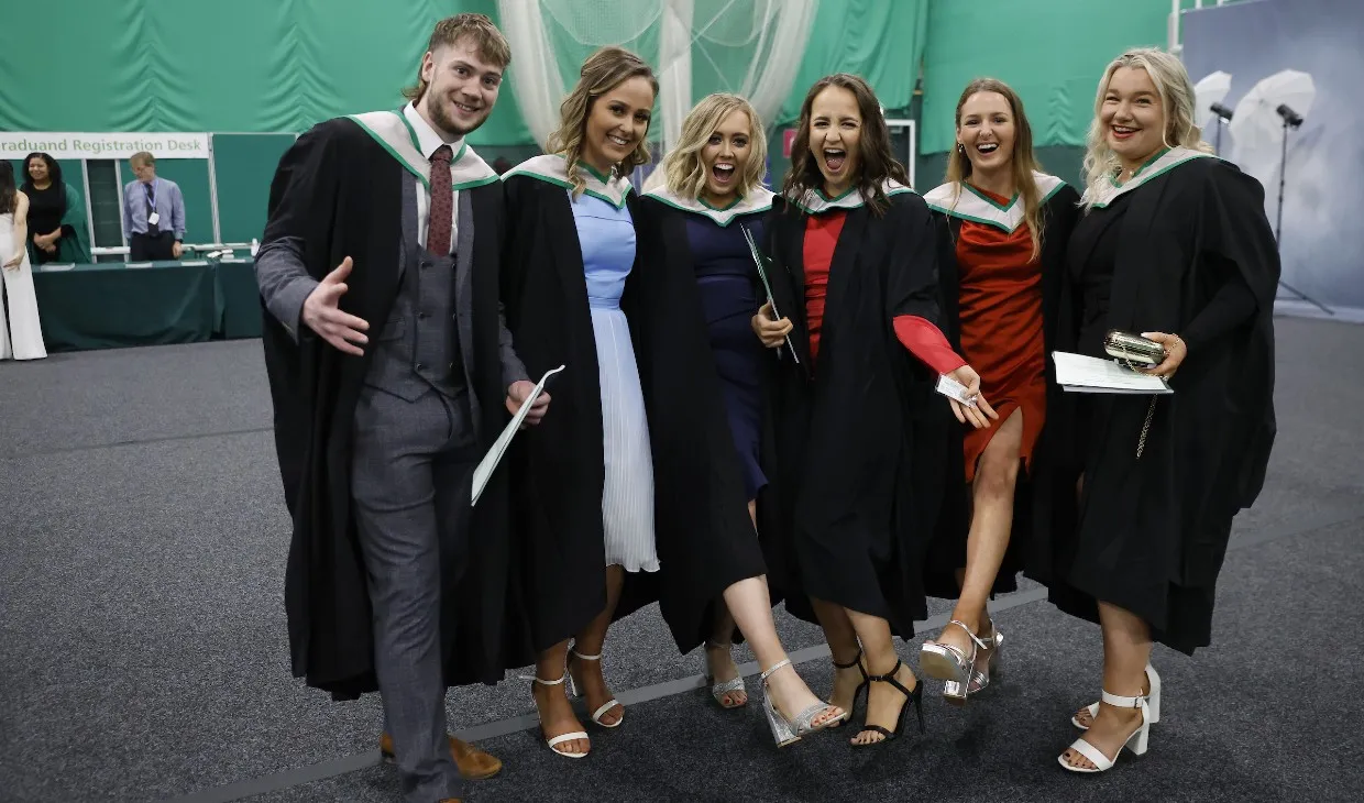 Winter graduation 2022 - graduates and families celebrate - f2b