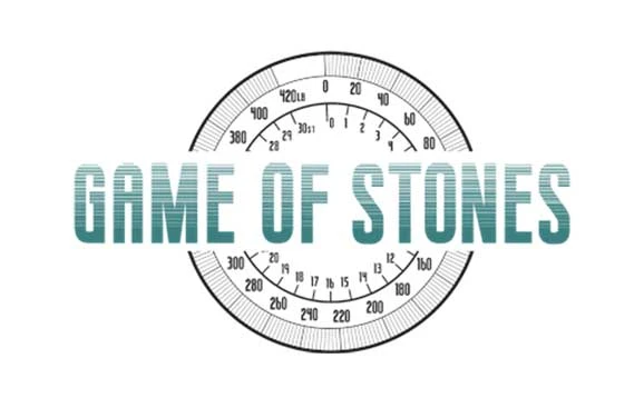 Game of Stones logo with a number scale