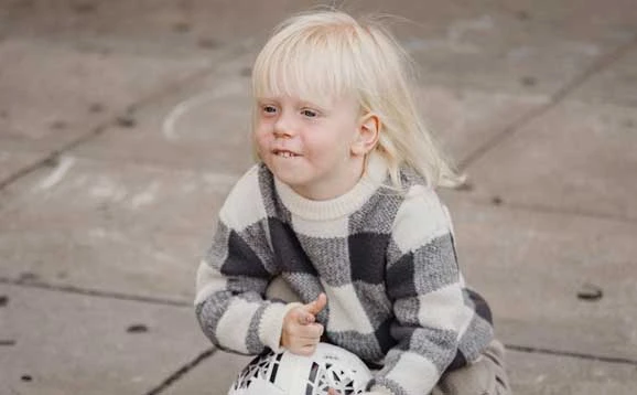 A child sitting