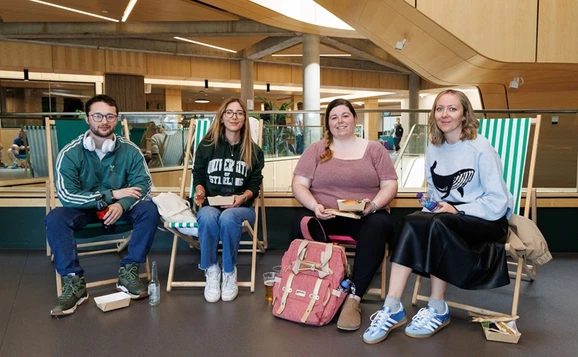 Students at a Welcome Week event