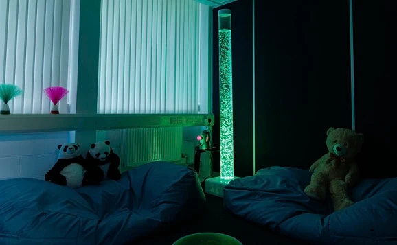 Sensory room in the Loch View Wellbeing Suite