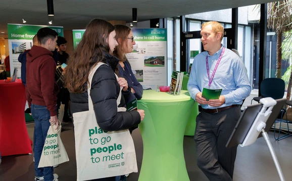 Prospective students at an open day