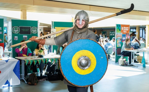 Re-enactment society at the welcome fayre