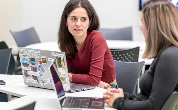 Student in a classroom