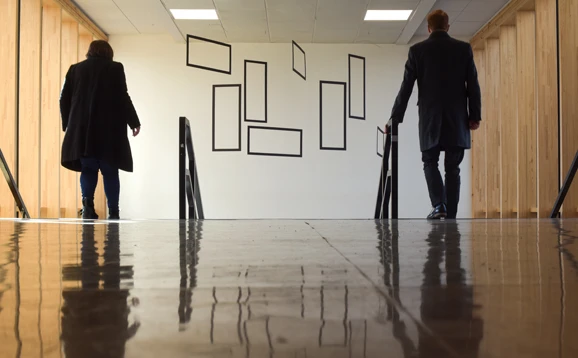 People inside Pathfoot building