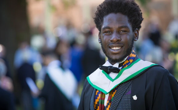 Stirling University graduation student