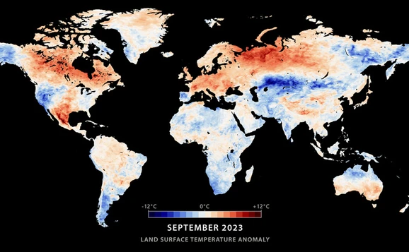 global temperature map