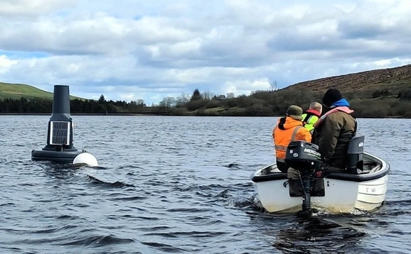 Boat on Gartmorn Dam