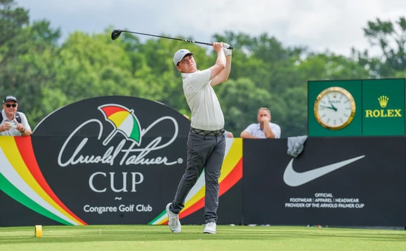 Ross Laird hitting golf shot