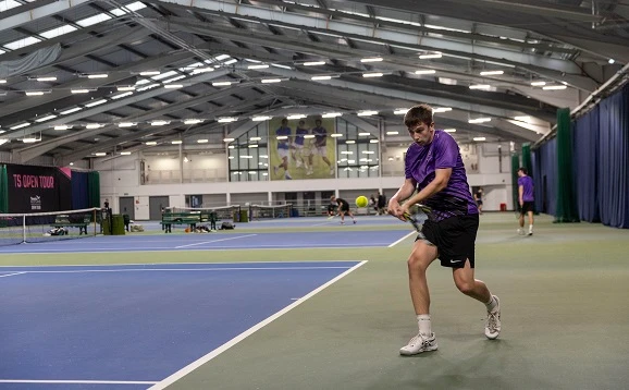 People playing tennis
