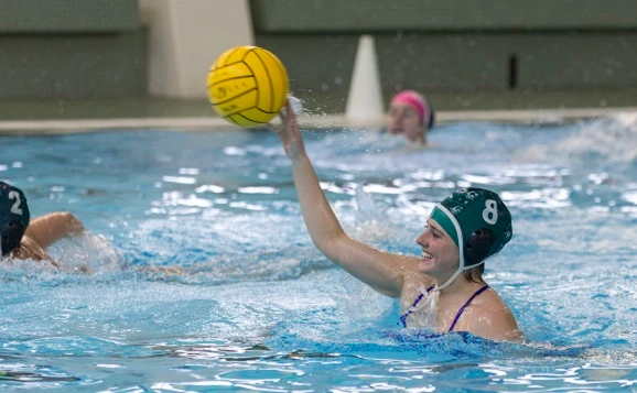 Students playing water polo