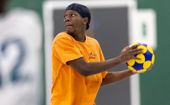 Student taking part in social sport