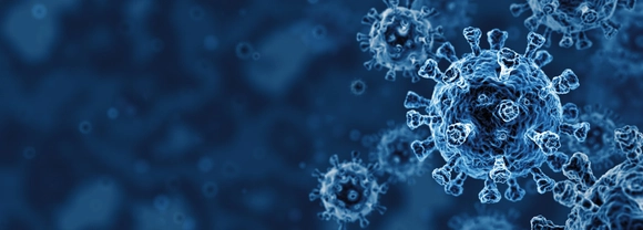 3D Render of Coronavirus.