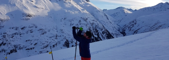 Dr Arthur Broadbent in the Alps