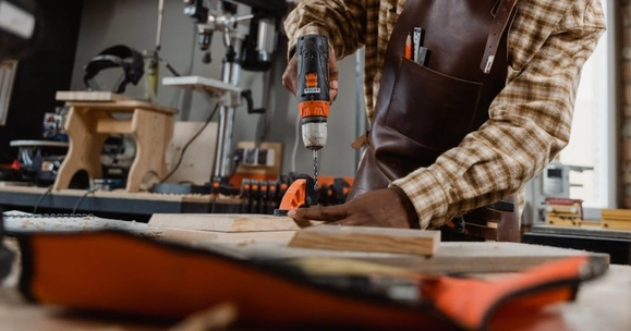 person drilling DIY
