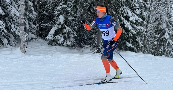 Cross-country skier Hannah McHugh pictured in competition.