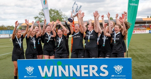 Stirling’s women footballers win cup and secure play-off spot