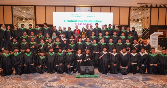Graduates at the University of Stirling's Ras Al Khaimah ceremony
