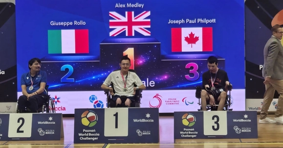 World gold medal for University boccia player Alex Medley