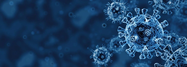 3D Render of Coronavirus.
