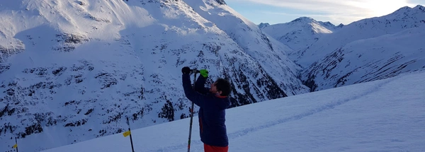 Dr Arthur Broadbent in the Alps