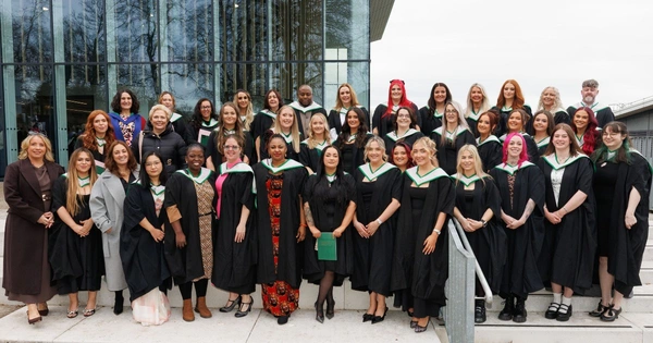 Graduating nurses who are going on to work at NHS Forth Valley