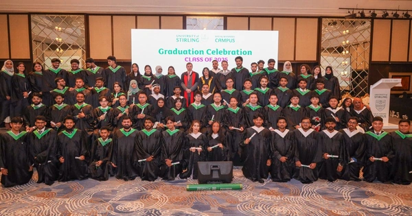 Graduates at the University of Stirling's Ras Al Khaimah ceremony