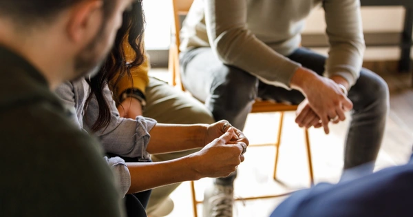 group of people in therapy