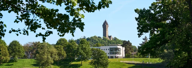 Student accommodation with the Wallace Monument behind it