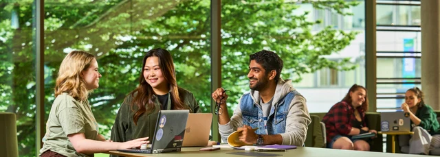 Group of students studying