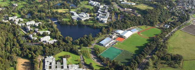 Aerial photo of the campus