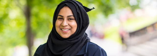 Student smiling