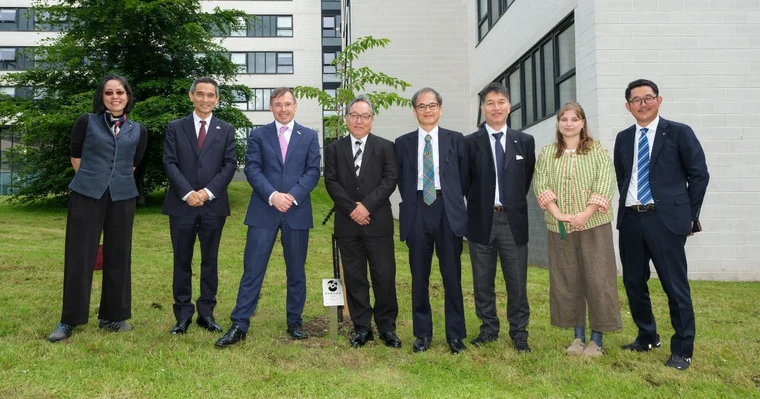 Image for article: Sakura trees planted at ���ϲ����� to celebrate thriving friendship with Japan